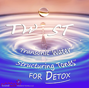 Recording of TWiST water structuring frequencies for detox
